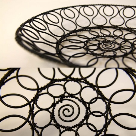 Drátovaná miska se spirálkou